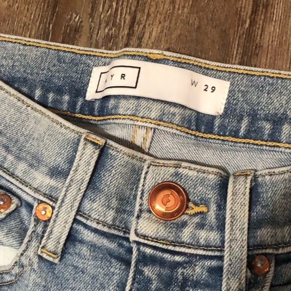 AYR The Must Wide Leg Jeans Women's 29 High Rise Designer in Venus Wash Denim - Picture 2 of 8